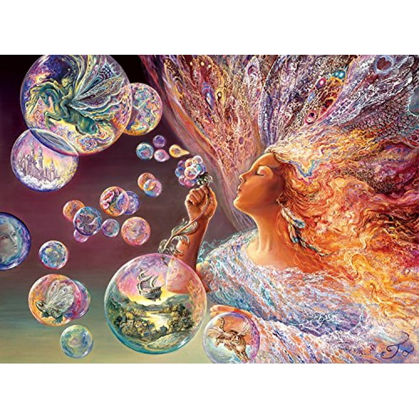 Buffalo Games Josephine Wall Bubble Flower Puzzle, 1000 Piece