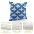 thumbnail image 4 of PHYHOO Short Plush Pillow Covers Fashion Printed Square Pillow Case for Bedroom, Sofa, Car Decoration Both Sides(Blue and White), 4 of 5