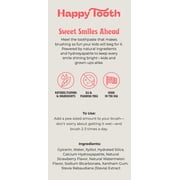Happy Tooth Fluoride-Free, Hydroxyapatite Premium Natural Toothpaste, Strawberry Bubblegum Flavor, Safe to Swallow, 3.4 oz Tube