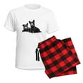 thumbnail image 5 of CafePress - Scottie Dogs Women's Light Pajamas - Women's Short Sleeve Print T-Shirt and Pants Light Cotton Pajama Set, 5 of 7