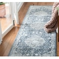 thumbnail image 4 of SAFAVIEH Martha Stewart Prarie Oregon Runner Rug, Navy/Ivory, 2'2" x 8', 4 of 5