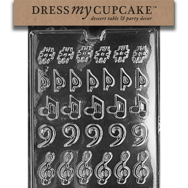 Dress My Cupcake Chocolate Candy Mold Música Música Música