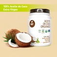 thumbnail image 3 of NBF - Aceite de Coco Org&aacute;nico Extra Virgen | Prensado en Fr&iacute;o | Ideal para Cocinar y Hornear | Con Sabor y Olor | No GMO, 1L, 3 of 8