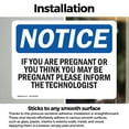 thumbnail image 3 of (2 Pack) If You Are Pregnant Or Think You May Be OSHA Notice Sign, 3 of 7