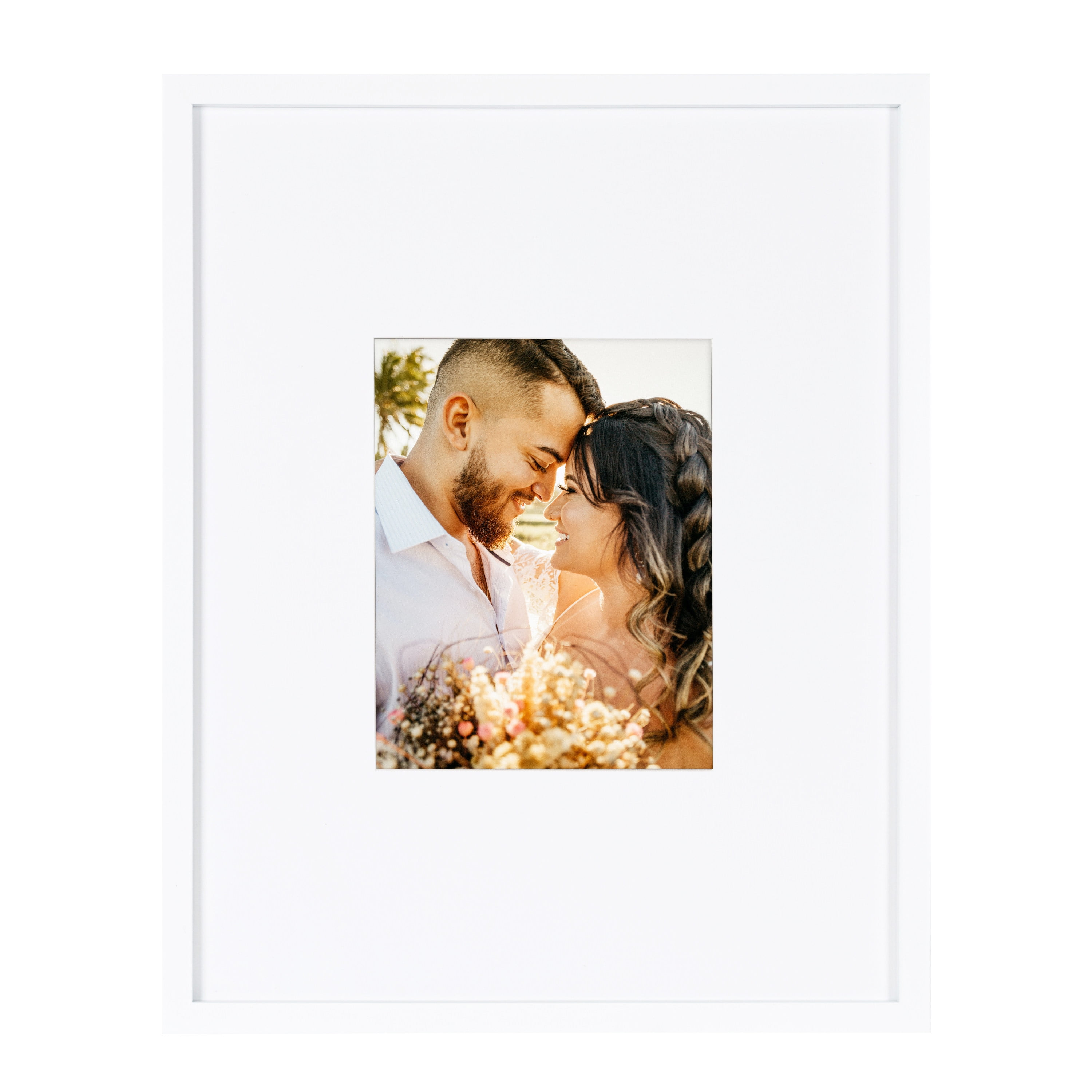 Kate and Laurel Gallery Transitional Frame and Shelf Set, Set of 8, White, Sophisticated Picture Frame Collage With Multiple Sizes Included