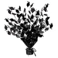 thumbnail image 2 of Beistle Club Pack of 12 Black Foil Spray Graduate Cap Gleam 'N Burst Centerpieces 15", 2 of 2