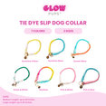 thumbnail image 4 of Glow Pups Cotton Rope Tie-Dye Slip-On Dog Collar, Rainbow, Medium, 4 of 5