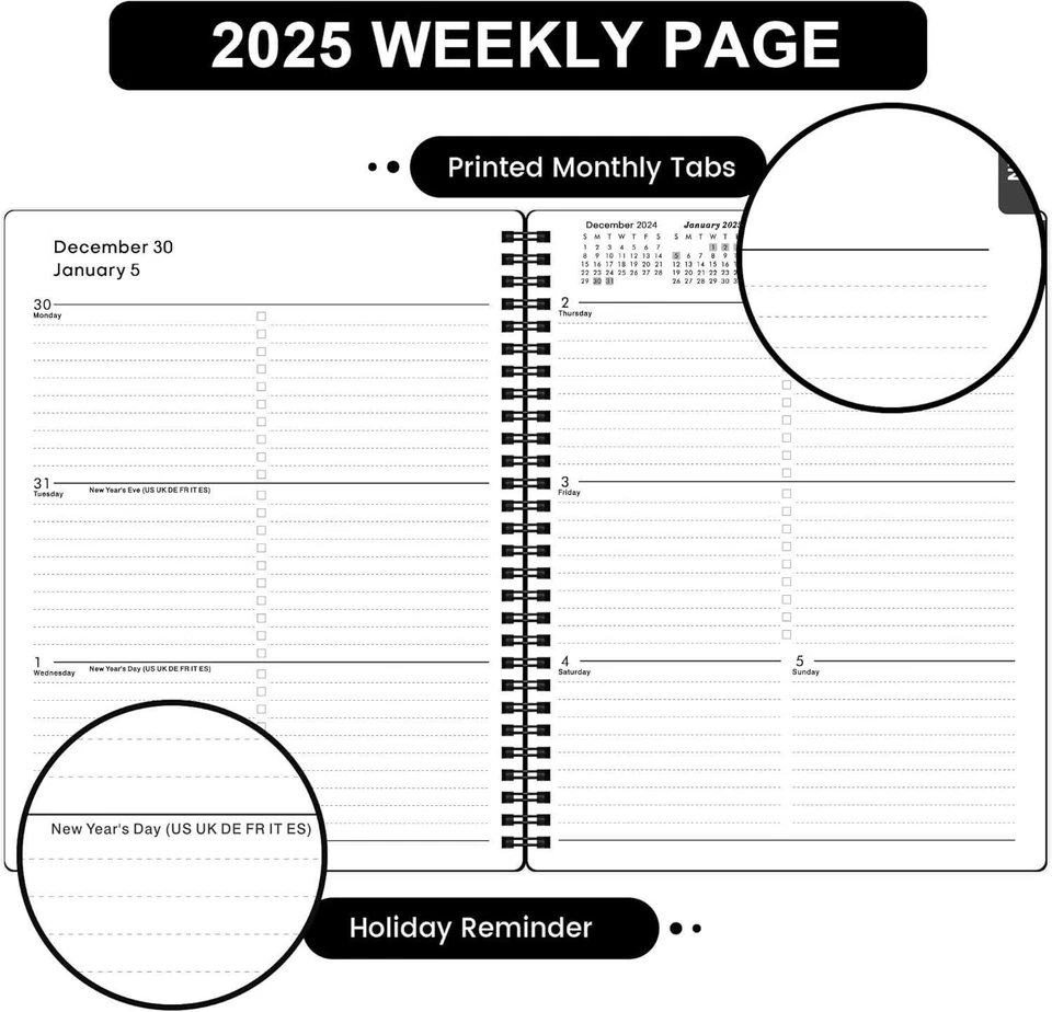 2025 Planner – 2025 Planner Weekly And Monthly, Jan. 2025 - Dec. 2025, 8" X 10"