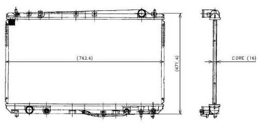Denso 221-0513 Radiator Fits select: 2000-2004 TOYOTA AVALON