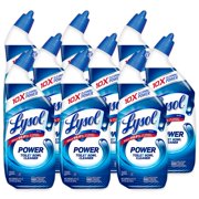 Lysol Power Toilet Bowl .. Cleaner Gel, For Cleaning .. and Disinfecting, Stain Removal, .. 24oz ,9 Ct , .. (Packaging May Vary)