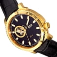 thumbnail image 3 of Reloj REIGN Bauer Automático Semi-Esqueleto Oro/Cuero Negro, 3 of 3