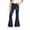 Z296 Navy, variant on Landzoo Girls Flared Pants Bowknot Graphic Slim Fit High Waisted Fall Casual Kid Girls Trousers