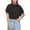 Black, variant on DKNY Jeans Womens Cropped Flutter Sleeves T-Shirt