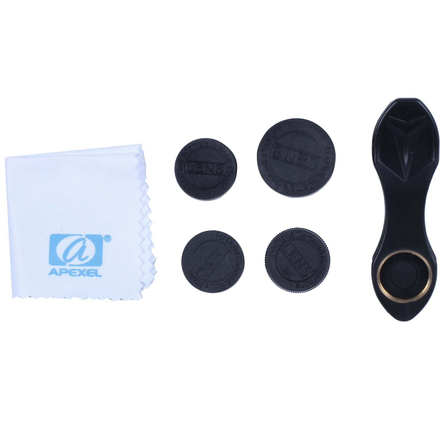 apexel 5 in 1 clip on lens kit