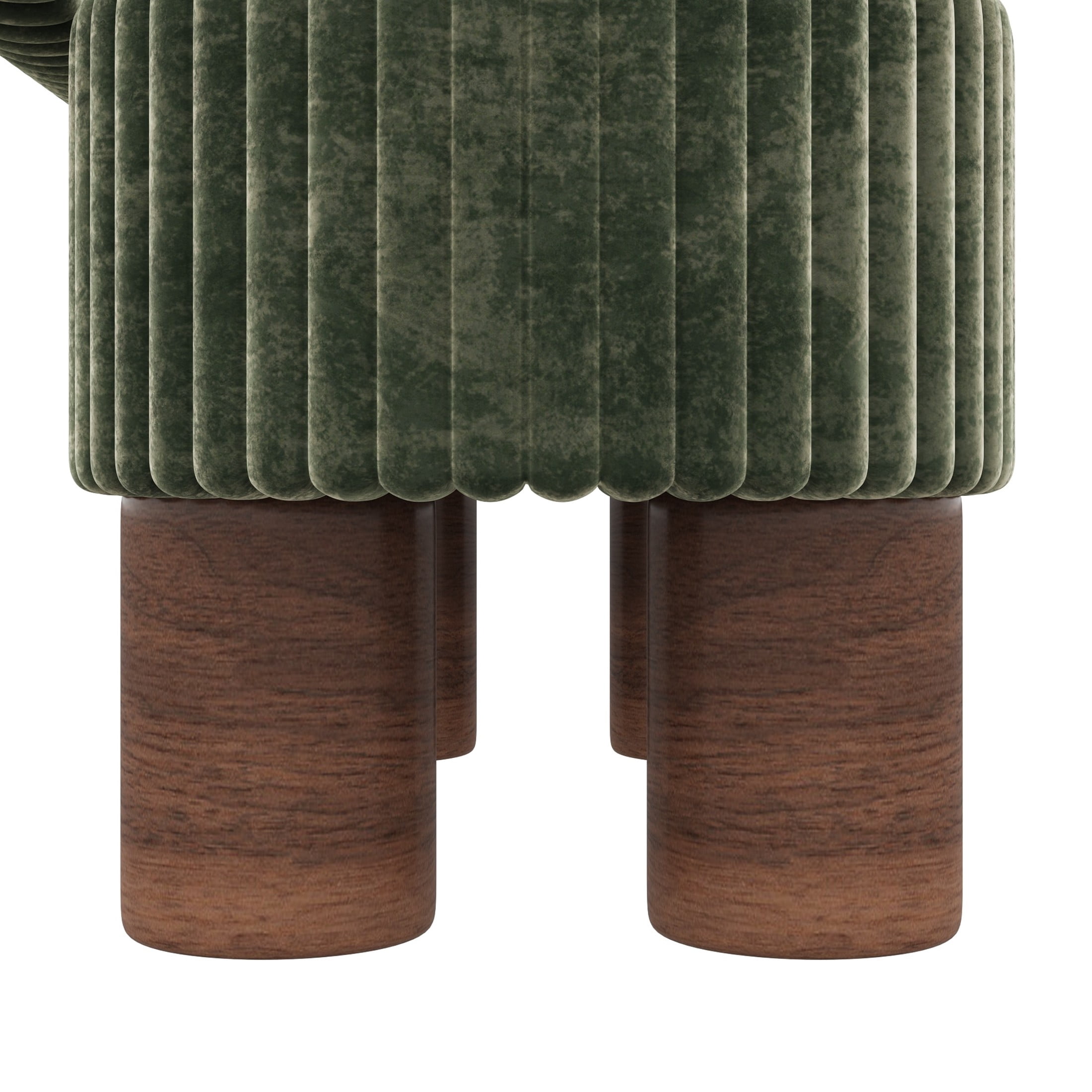 Christopher Knight Home 43" Modern Ottoman Bench, Corduroy Upholstery with Hidden Storage, Green