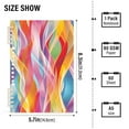 thumbnail image 3 of Colorful Curve Ring Binder Notebook Journey Note Diary College Ruled Spiral Notebook Study Loose Leaf Paper A5 60 Pages, 3 of 8