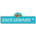 thumbnail image 1 of SignMission P-618 Acoustic Guitar Player Panneau de Rue 18 x 6 Po - Guitariste Acoustique, 1 of 1