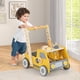 thumbnail image 2 of Costway Andador de Empuje de Madera 2 en 1 para Bebés Niños Pequeños con Velocidad Ajustable y Almacenamiento Juguetes Montessori Amarillo, 2 of 9