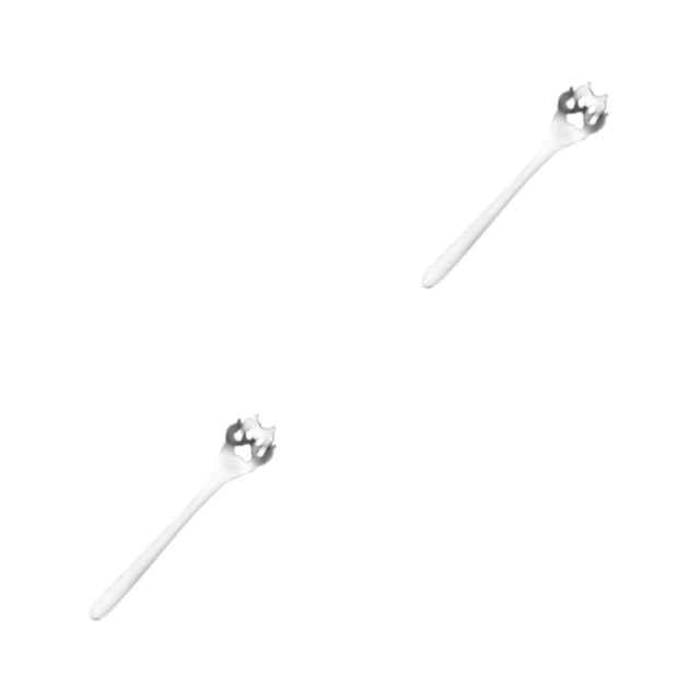 Decodeary Tea Spoon For Tea Essential Teaware For Tea Drinking - Exquisite And Practical Stainless Steel Spoon Stainless Steel Dog Paw Colander Sil 1 2Set