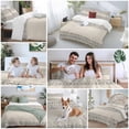 thumbnail image 5 of 3 Piece Beige Black Boho Duvet Cover Set Full Size, Microfiber Comforter/Quilt Cover with Corner Ties and 2 Pillowcases, Vintage Ethnic Tribe Abstract Art All Season Soft Bedding with Zipper Closure, 5 of 8