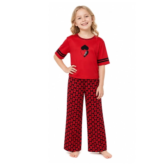 Princess Red of Wonderland Cosplay, Family Halloween Pajamas, Halloween Costume for Women Adult Party Cosplay Outfit, Matching Family Pajamas