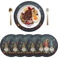 thumbnail image 3 of GZHJMY Cute Christmas Gnome Placemats Set of 4 Non-Slip Heat Resistant Dining Table Place Mats Washable Kitchen PVC Weave Table Mats Table Mat, 3 of 7