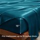 thumbnail image 4 of Juego de Sábanas Bedsure de Satén para Cama Matrimonial, 4 Piezas, Color Verde Azulado, 4 of 9