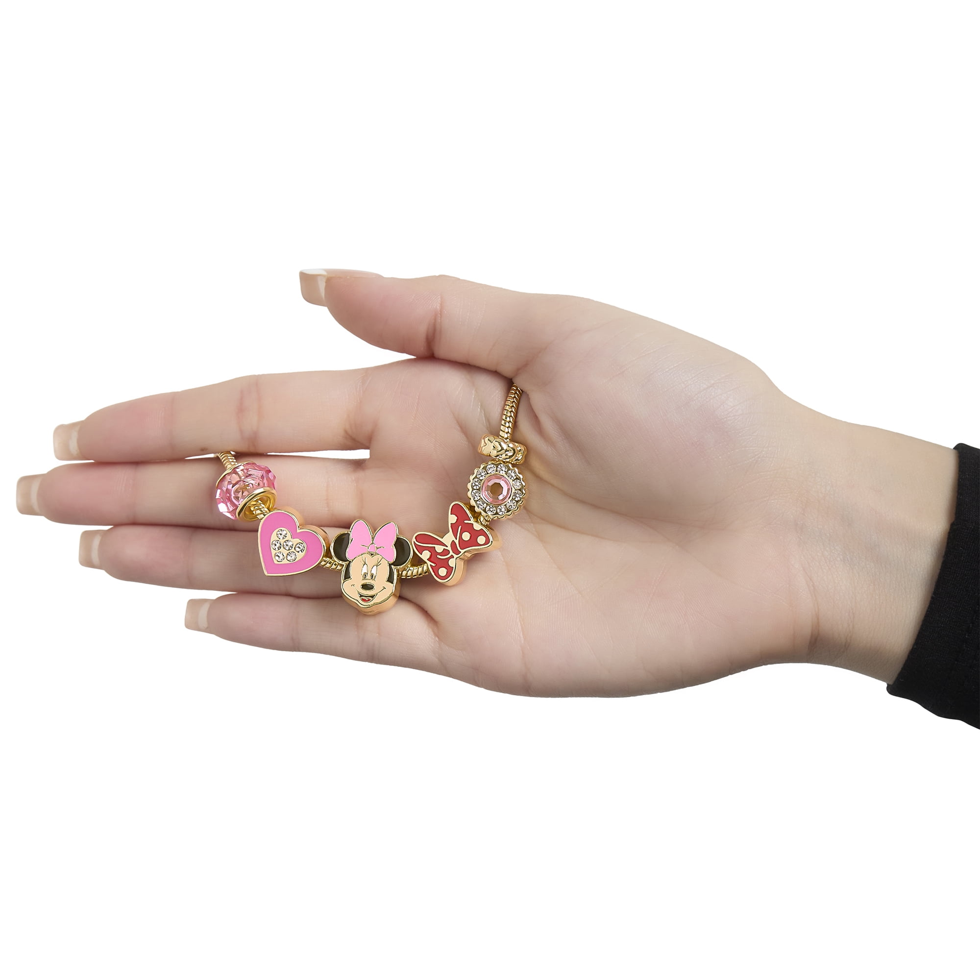 Disney Minnie Mouse Charm Bracelet with Heart Accents