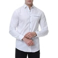 thumbnail image 5 of WARHORSEE Mens Dress Shirts Casual Button Down Shirt Long Sleeve Cotton Stretch Regular Fit, 5 of 14