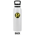 thumbnail image 2 of Batman Official Batman Robin R Logo Pattern 24 oz Insulated Canteen Water Bottle, Leak Resistant, Vacuum Insulated Stainless Steel with Loop Cap, White, 2 of 7