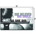 thumbnail image 2 of She Believed She Could So She Did Inspirational Sign | Motivational Gym Sign | 8-Inch by 12-Inch Aluminum Signs | S286, 2 of 4