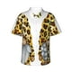 thumbnail image 1 of Fotbe Leopard Gnomes Camisa Hawaiana para Hombre Unisex – Camisa Casual de Verano con Botones de Manga Corta de Algodón y Lino,XX-Large, 1 of 7
