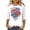 Multicolor#02, variant on USA Flag Printed Patriotic Tops for Women Cute 3/4 Length Sleeve American Independence Day Oversized Crewneck Tunic T-Shirts Trendy Holiday Gift Tees Blouse