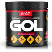 Lab Nutrition - PRE-GAME ENERGY DRINK POWDER, Endurance Enhancer, Gluten Free, Formulated for Soccer Players and Athletes Watermelon Flavor