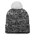 thumbnail image 2 of Women's Fanatics Black Ottawa Senators Glimmer Cuffed Knit Hat with Pom, 2 of 2