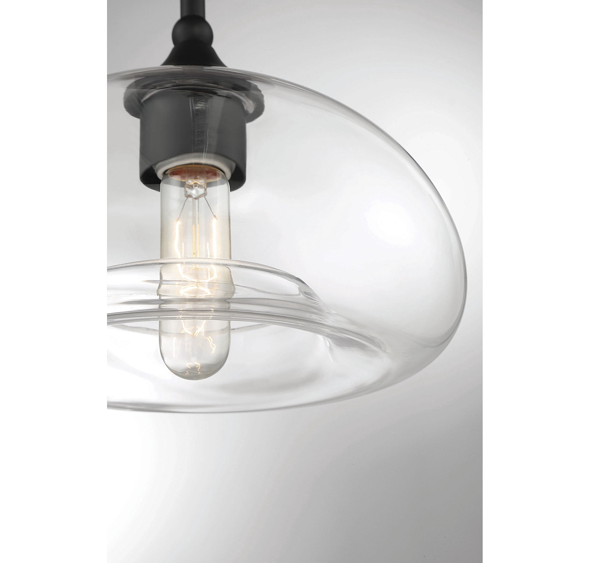 Trade Winds Lighting 1-Light Ceiling Light In Matte Black