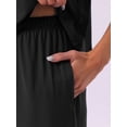 thumbnail image 5 of DARING DIVA Women's Cami Tank Top and Pants Pleated Pajama Sets with Pockets M Black, 5 of 6