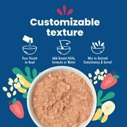 Amara Organic Baby Food Oats Mango N Strawberry, No Added Sugar, Stage 2, 5 Individual Servings