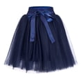 thumbnail image 2 of DuoJiaJ Women Tutus Knee Length Skirts Pleated Adults Dancing Skirts Vintage Puffy Party Skirt,Blue One Size, 2 of 5