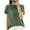 Green, variant on QUNYINEY Short Sleeve Tops for Women Solid Pullover Crew Neck Casual Shirts Loose Ribbed Knit Shirts for Women Trendy