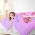 thumbnail image 3 of Manfei Flower Butterfly Letter R Twin Bedding Sets for Girls, Cute Initial Bedding Comforter Set, Pink Reversible, 7pcs, 3 of 7