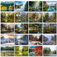 thumbnail image 4 of SDOYUNO 60x75cm Pintura sin marco por números Imágenes de paisajes naturales por números DIY para regalo de decoración del hogar, 4 of 5