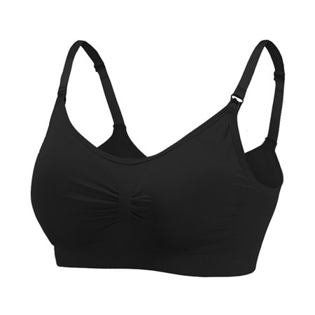 

fanshao Women Wire Free Front Open Breastfeeding Bra Push up Maternity Feeding Underwear