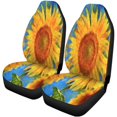 thumbnail image 1 of Juego de 2 fundas para asientos de coche ABPHQTO Girasoles Imitación digital, 1 of 4