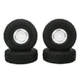 thumbnail image 4 of 1.9 Inch RC Tires, Excellent Grip RC Car Tyre Rubber  For RC Off Road Vehicles For RC Crawler Black,Red,White, 4 of 8