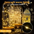 thumbnail image 4 of Fairy Lights Battery Operated LED Mini String Lights Twinkle Lights Silver Wire Firefly Starry Moon Lights for Mason Jars Wedding Party Christmas Centerpiece Table Decorations, Warm White, 4 of 4