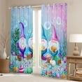 thumbnail image 2 of Feelyou Funny Gnome Mermaid Curtains Pack of 2 (42x84 Each) for Kids, Ocean Starfish Seashell Curtains Blackout, Kawaii Ocean Animal Bedroom Curtains, Living Room Curtains Decor, 2 of 6