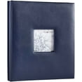 Old Town Large Photo Albums, Holds 400 4x6 Photos (Leather, Navy