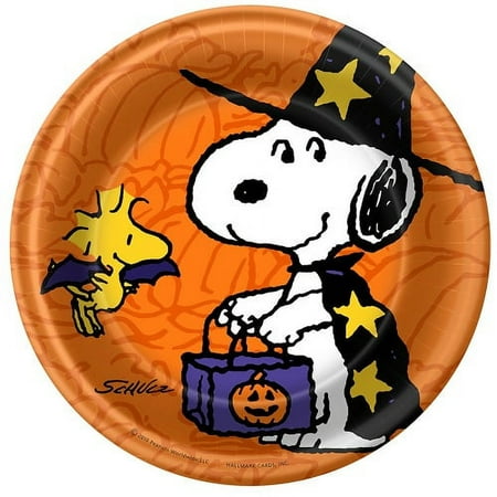 Peanuts Snoopy Halloween Large Paper Plates (8ct)