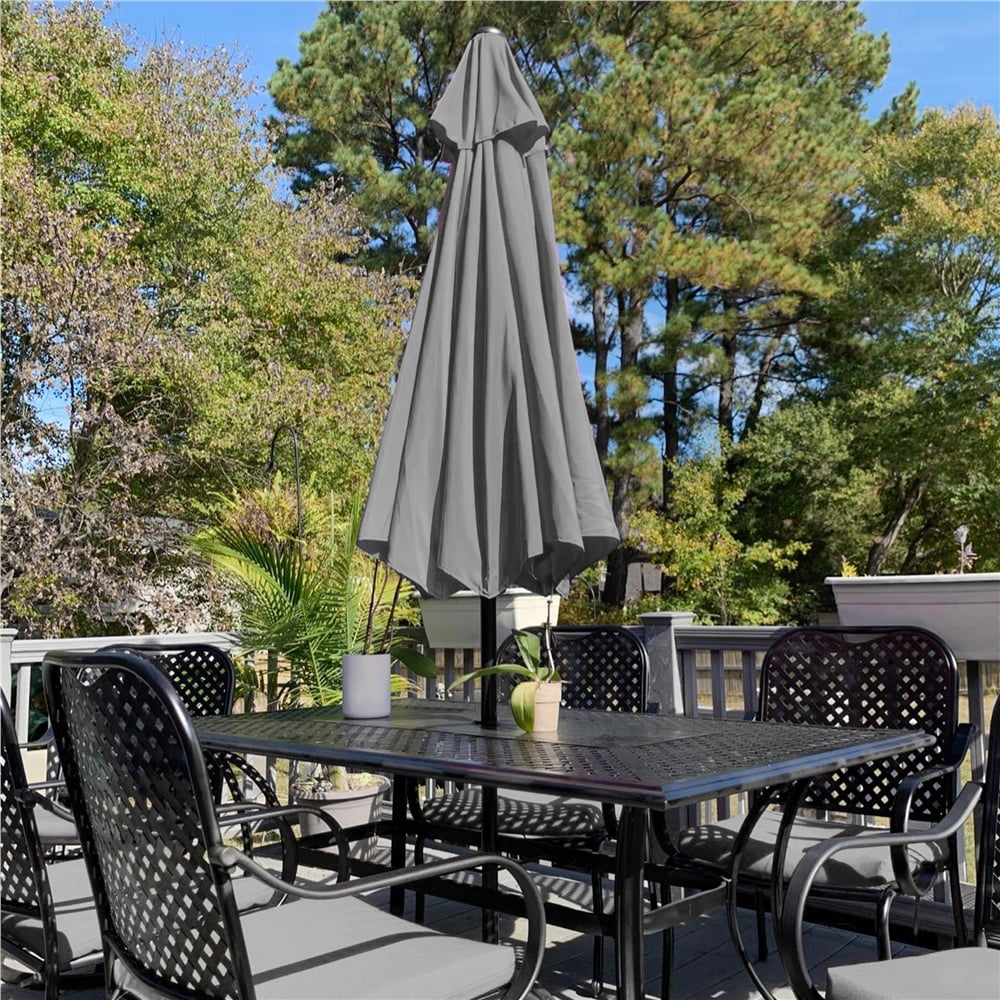 Renwick 7.5ft Patio Outdoor Umbrella, Gray